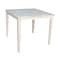 International Concepts Square Solid Wood Top Table, Unfinished, 36 W, 36 L, 30 in H, Wood, Unfinished K-3636-30S - alternate 1